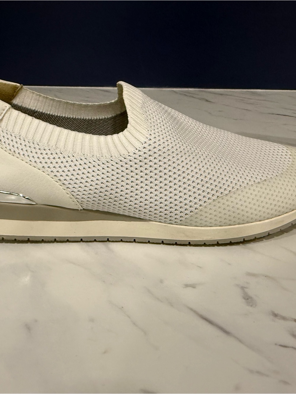 Woman’s Slip-On Knit Sneaker - White